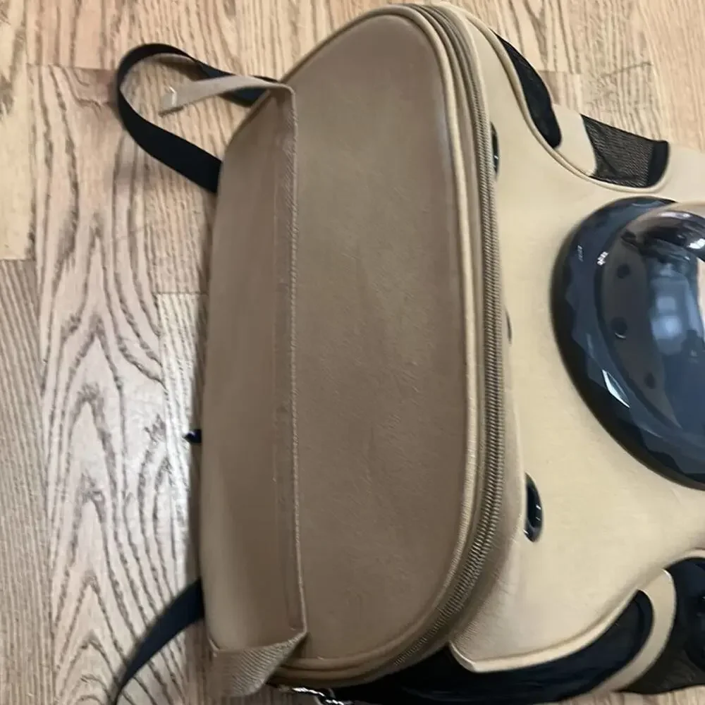 LOLLIMEOW PET BUBBLE CARRIER BACKPACK OUTDOOR TRAVEL‎ LARGE CANVAS BREATHABLE